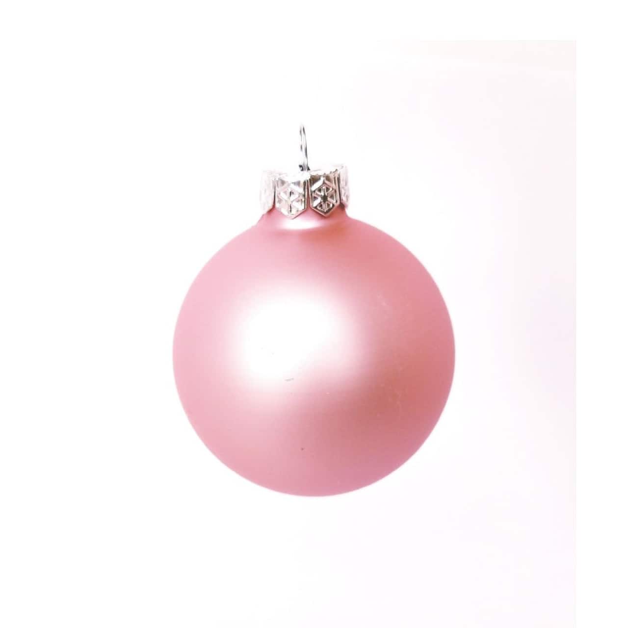 Whitehurst 8ct. 3.25" Matte Glass Ball Christmas Ornaments